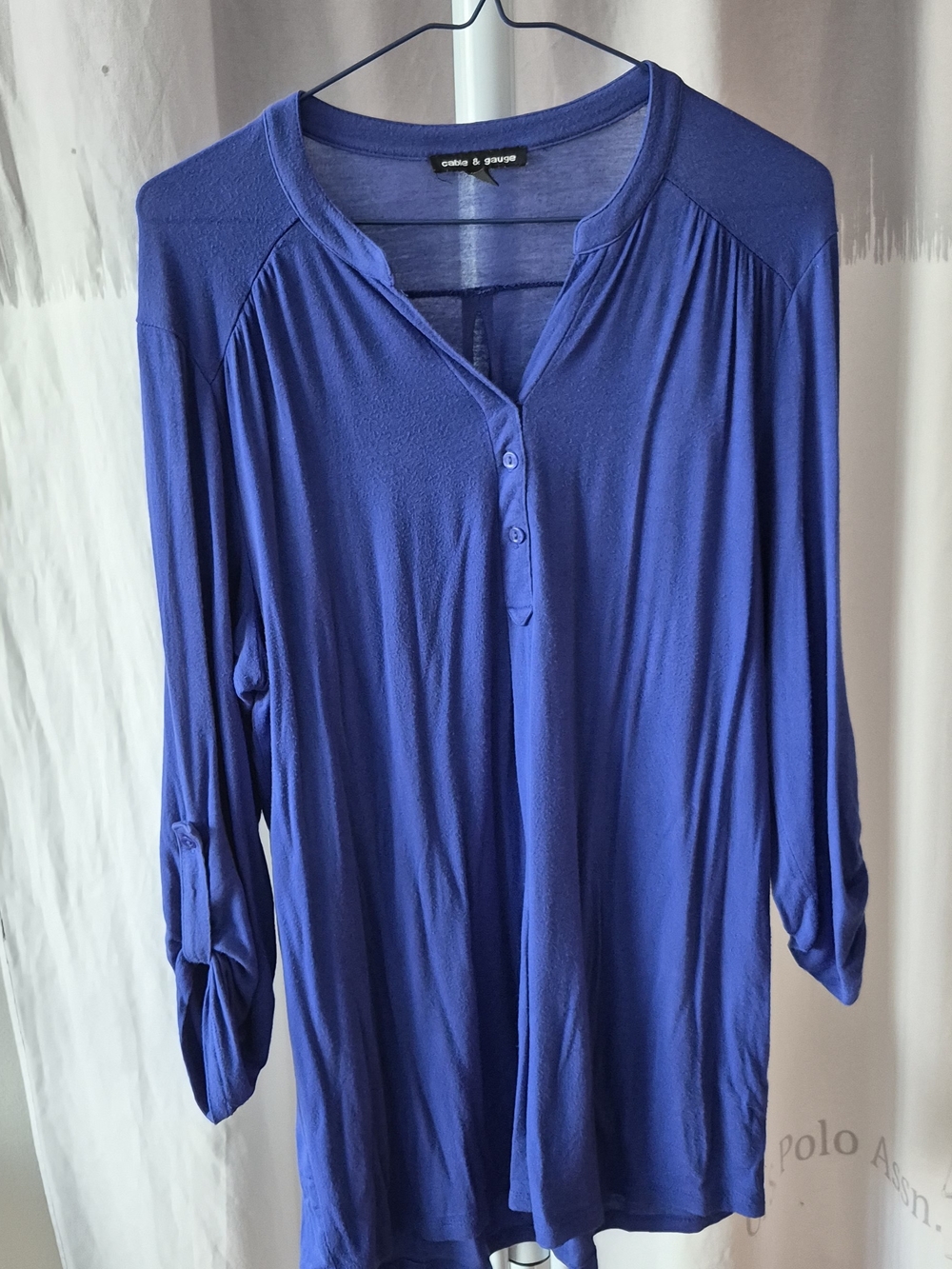 Cable & Gauge Blue Top